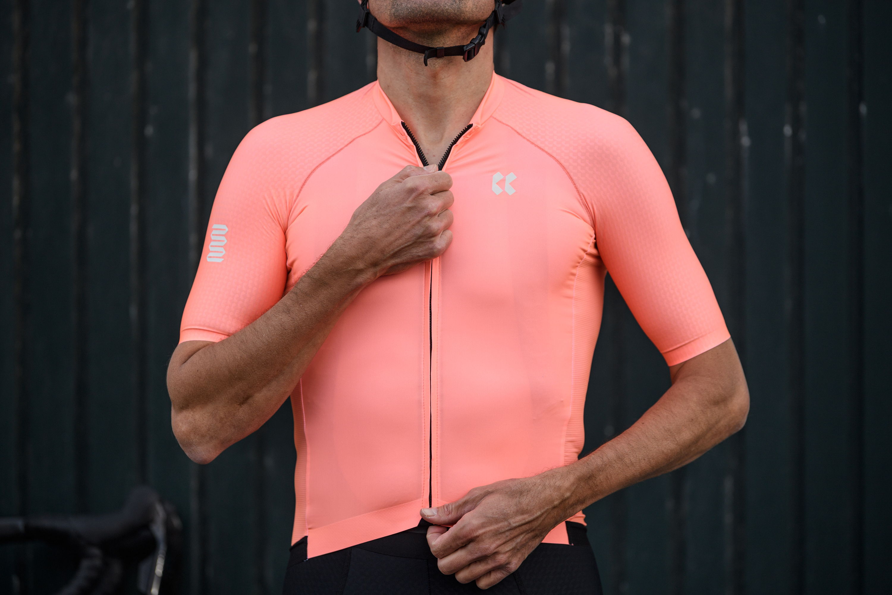 Men's cycling short sleeve jersey RAZOR | PASSION Z6 Solar Orange